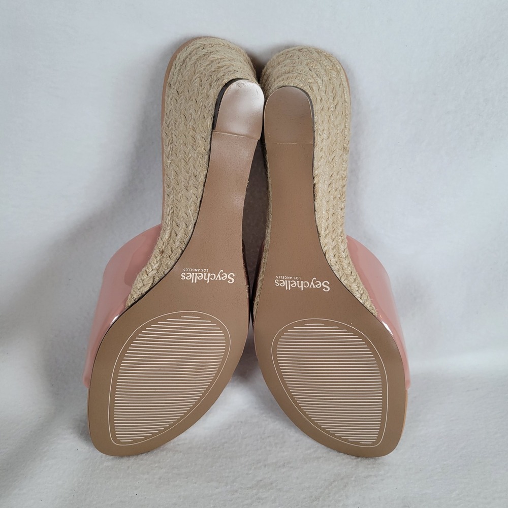 Seychelles Womens Sandal Just Like That Espadrille Wedge Size 7 Blush Pink - Picture 6 of 7